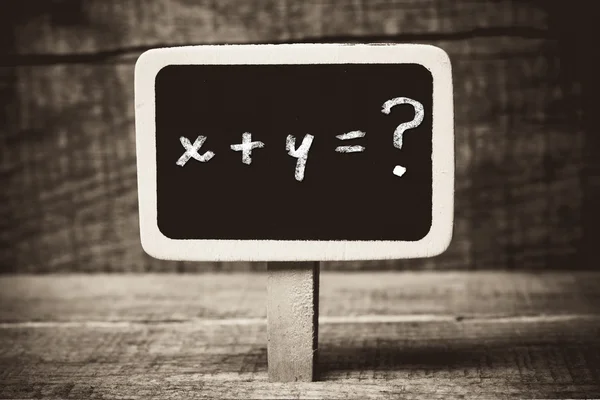 Fórmula matemática simples — Fotografia de Stock