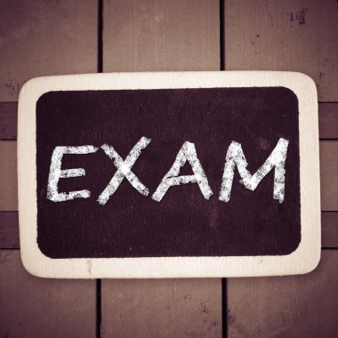 sınav ile Beyaz tebeşir el yazısı