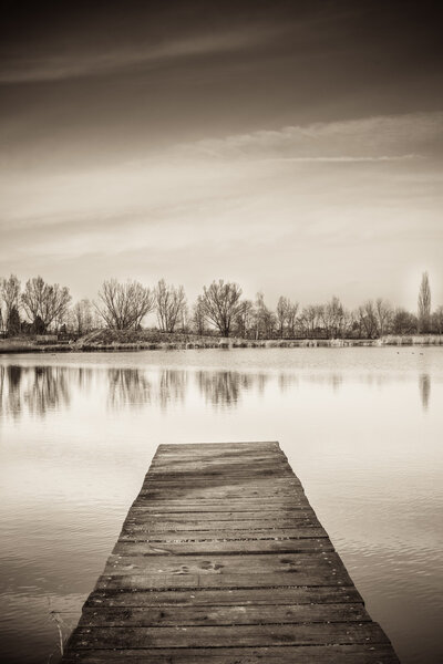 Wooden pier