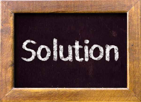 Solutions title — Stock Photo, Image