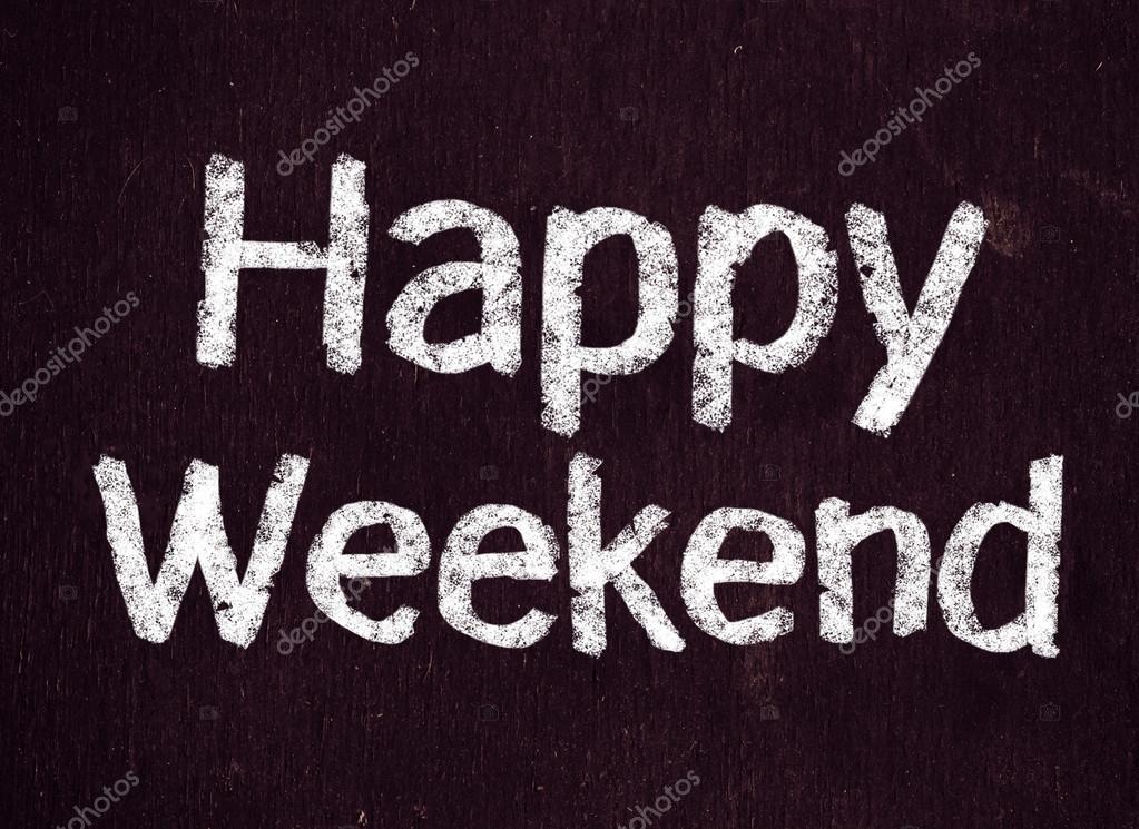 Download - Happy Weekend Concept - Stock Image