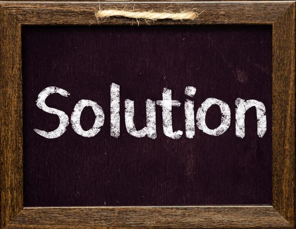 Solutions title — Stock Photo, Image