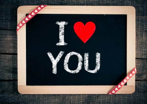 I love you with heart — Stock Photo, Image