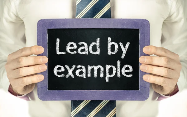Lead by example — Stock Photo, Image