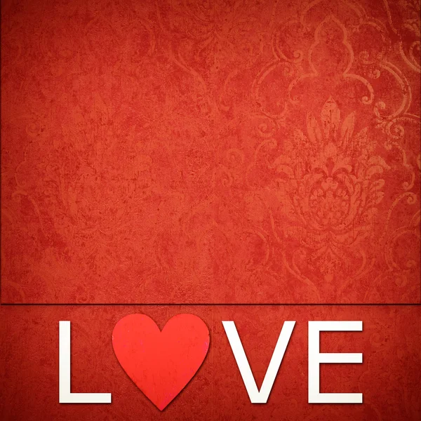 Red Heart background — Stock Photo, Image