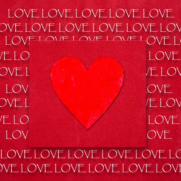 Red Heart background — Stock Photo, Image