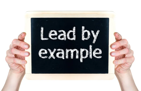 Lead by example — Stock Photo, Image