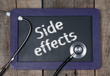 Blackboard kelime yan efektler ve stetoskop ile