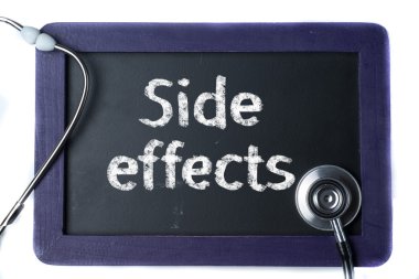 Blackboard kelime yan efektler ve stetoskop ile