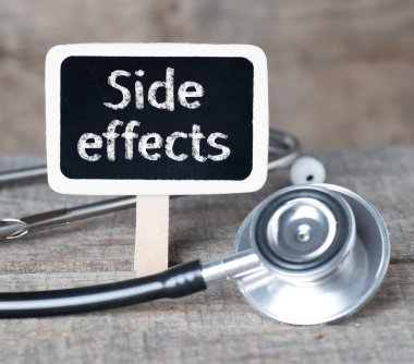 Blackboard kelime yan efektler ve stetoskop ile