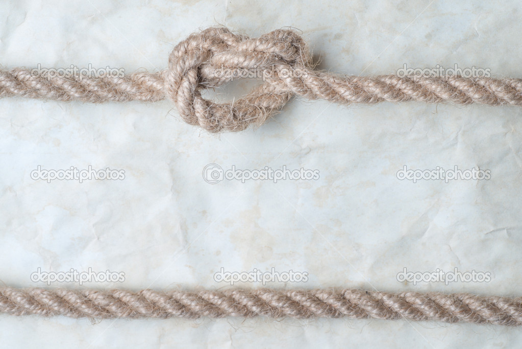 Ropes and old vintage ancient paper