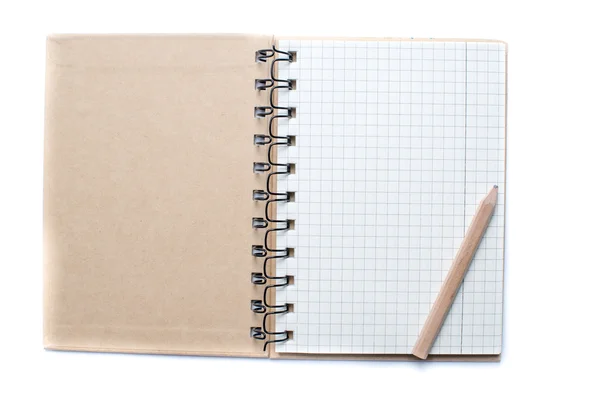 Un lápiz y un cuaderno —  Fotos de Stock