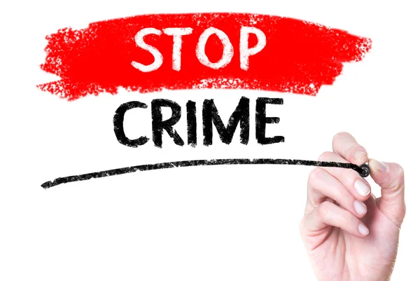 Fermare il crimine . — Foto Stock