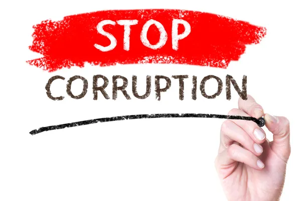 Stop Corruption — Stock Photo, Image