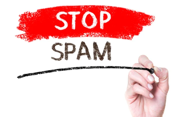 Stop spam — Stockfoto