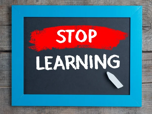Stop Learning — Stock Photo, Image