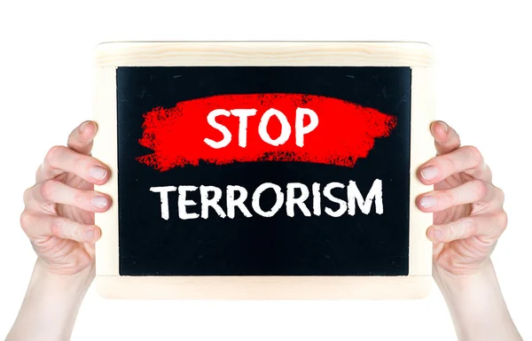Stoppa terrorismen — Stockfoto