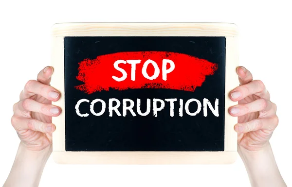 Stop corruption — Stock Photo, Image