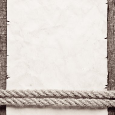 eski bir kağıt üzerinde yaşlı ip