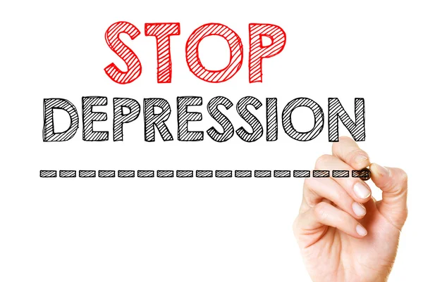 Pysäytä masennus — kuvapankkivalokuva