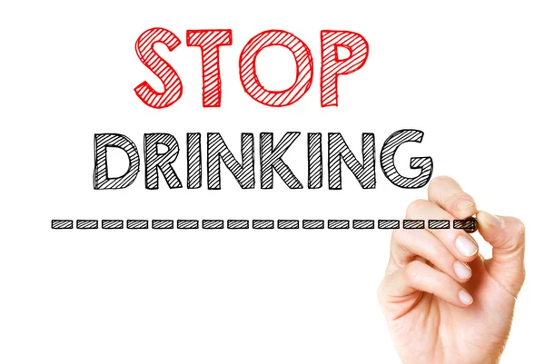 Stoppen met drinken — Stockfoto