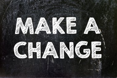 bir değişiklik yapmak