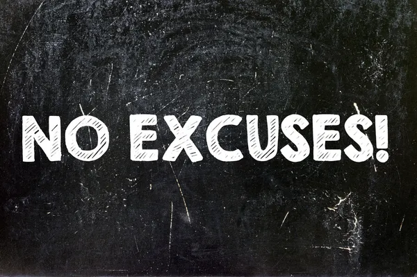No excuses — Stock Photo, Image