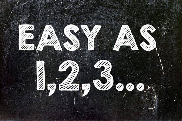 "легко, как 123
"