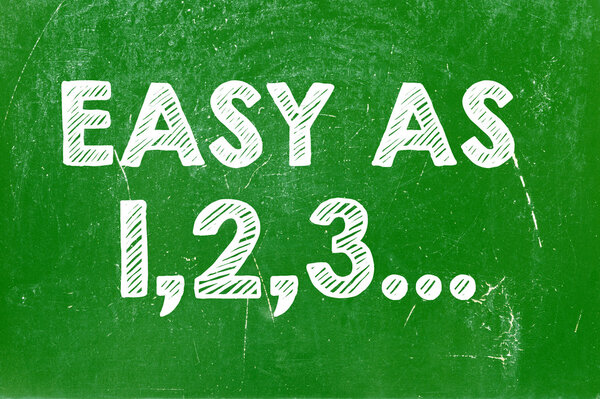 "легко, как 123
"