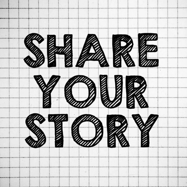Condividere la tua storia — Foto Stock