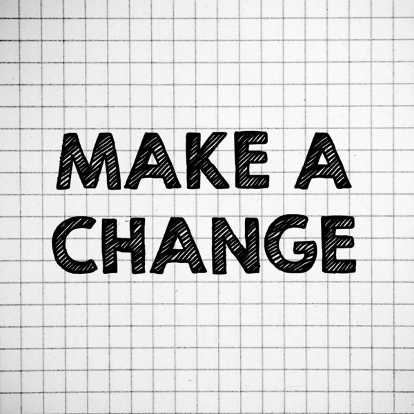 Make a Change — Stock Photo, Image