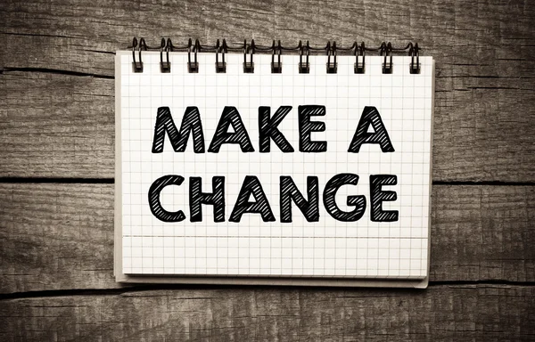 Make a Change — Stock Photo, Image