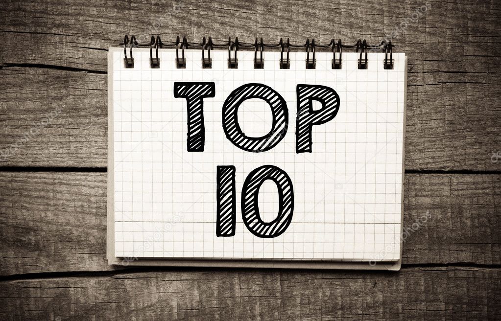 Top 10 written on paper Stock Photo by ©roobcio 41196211