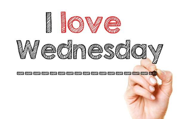 I Love wednesday — Stock Photo, Image