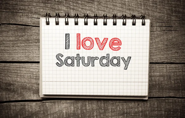 I Love saturday — Stock Photo, Image