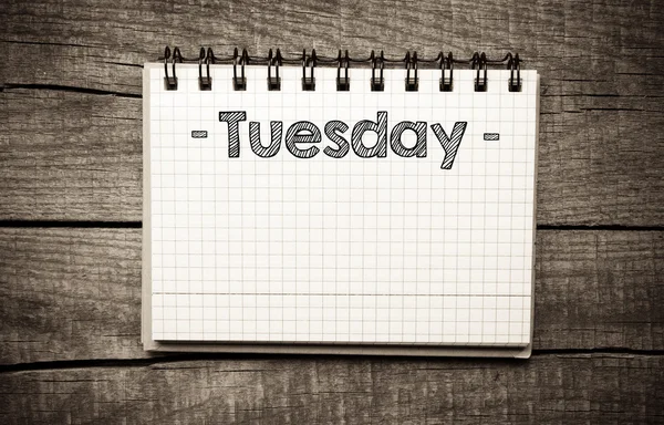 Tuesday — Stock Photo, Image