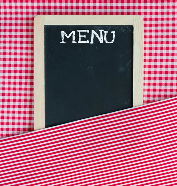 A menu card chalkboard — Stock Photo, Image