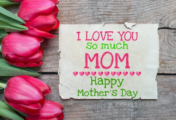 I love you so much MOM — Stock Photo, Image