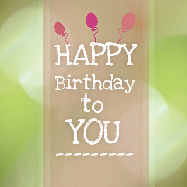 Happy birthday to you — Stock Photo, Image