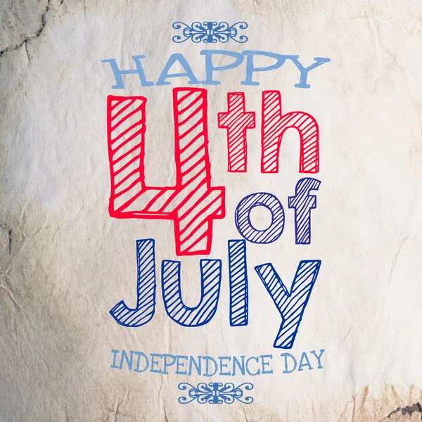 Šťastný den nezávislosti 4 července — Stock fotografie