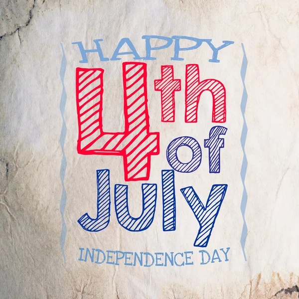 Happy independence day 4 of july — Stock Photo, Image