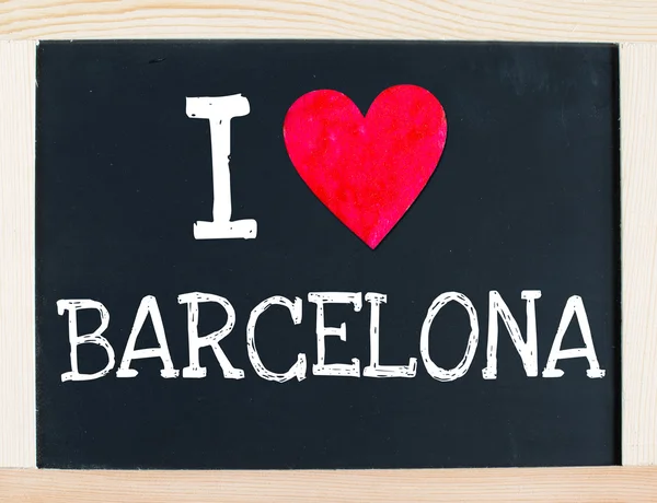 Eu amo Barcelona — Fotografia de Stock