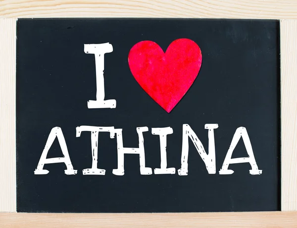 Eu amo Athina — Fotografia de Stock