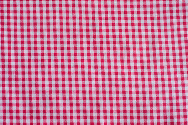 Red classic checkered tablecloth texture