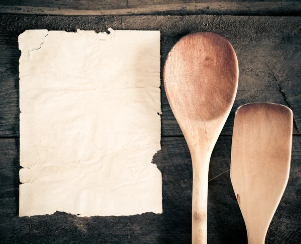 Antiguo cuaderno de recetas — Foto de Stock