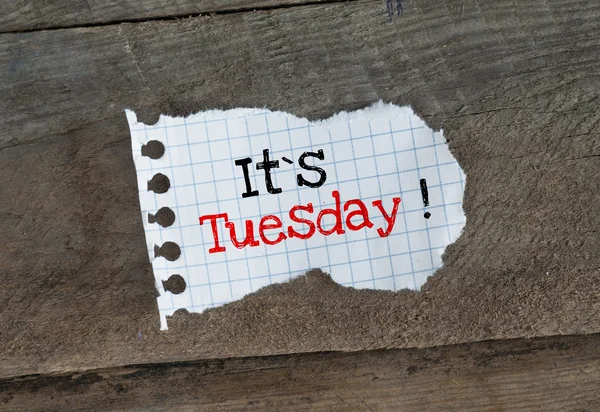 It's Tuesday! — Stock Photo, Image