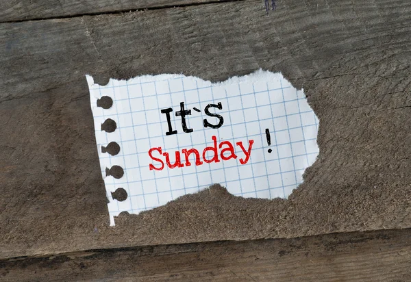 It is Sunday! — Stock Photo, Image