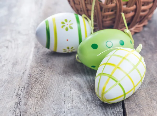 Pastel renkli paskalya yumurtaları — Stok fotoğraf