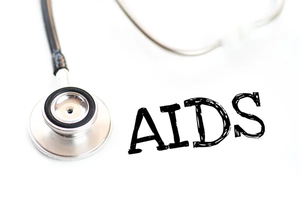 Steteskop ve AIDS — Stok fotoğraf