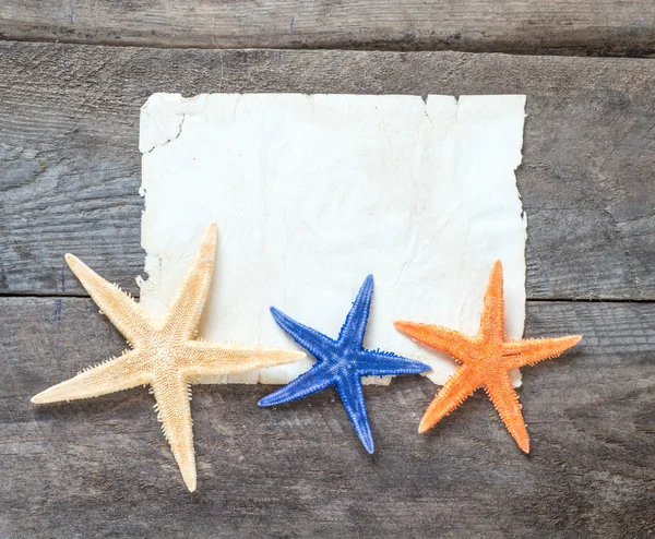 Star balık ve kart — Stok fotoğraf